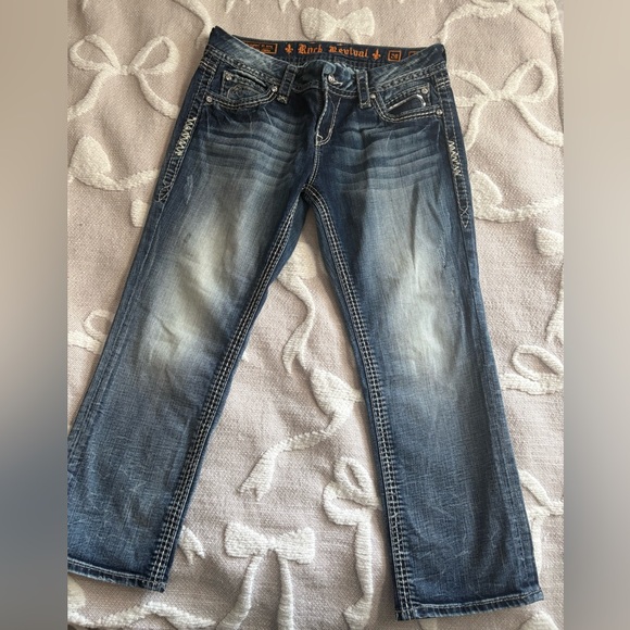 Rock Revival "Lynkai" Easy Crop Jeans - Picture 2 of 10